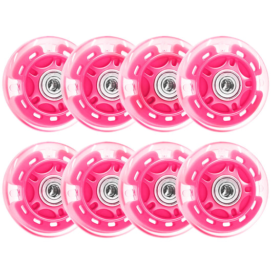 Nattork Light up Inline Skate Wheels - Pink