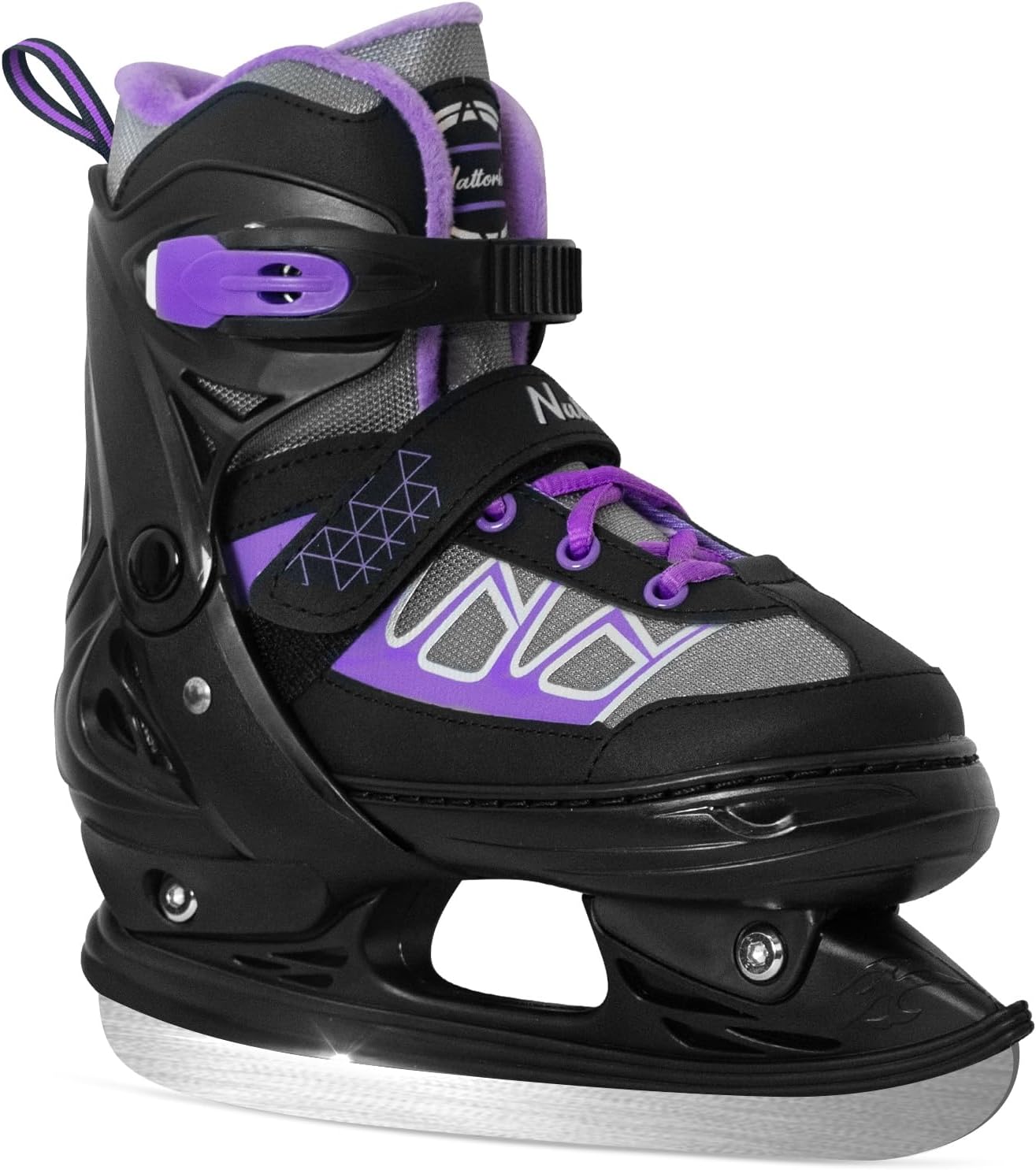 Nattork Adjustable Ice Skates - Purple
