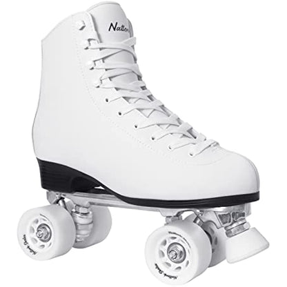 Nattork Roller Skates for Adults - White