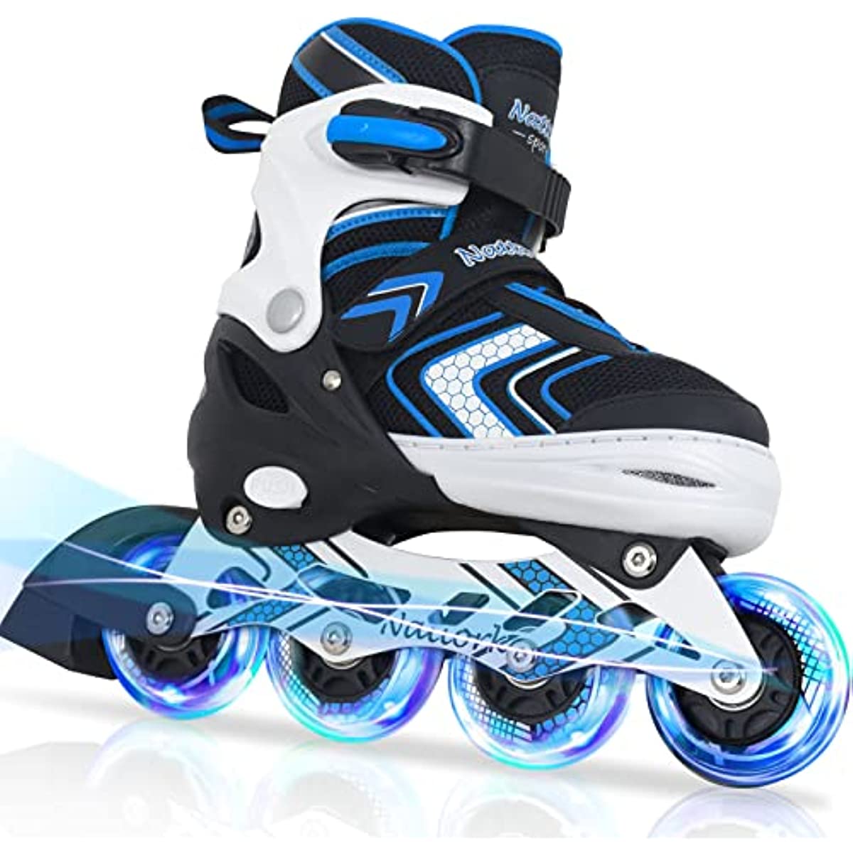 Nattork Adjustable Inline Skates for Kids - Blue