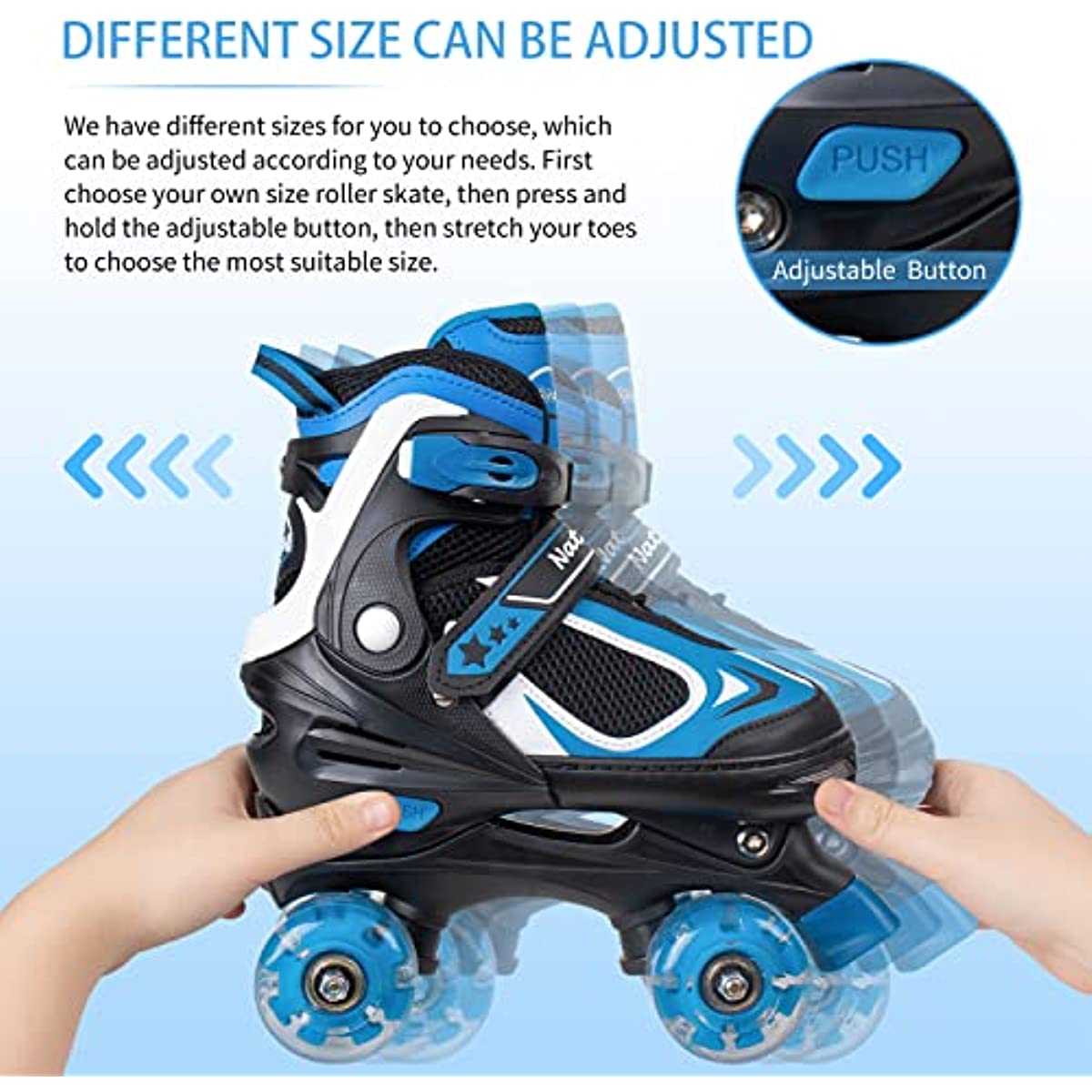 Roller Skates for Boys Kids Blue – NattorkSkates