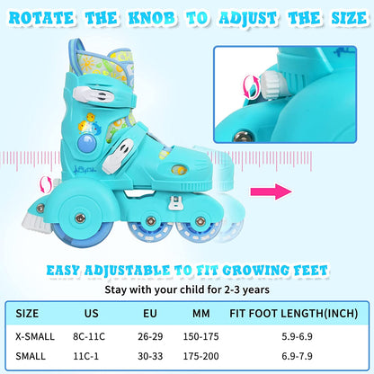 Roller Skates for Kids Boys - Blue