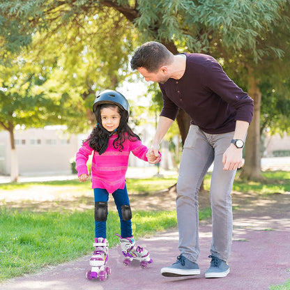 Nattork Adjustable Roller Skates for Kids - Purple